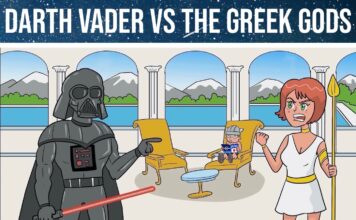 Comic Darth Vader vs the Greek Gods Cover