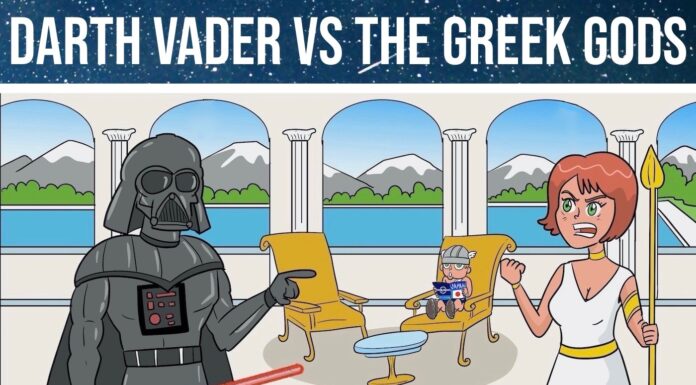 Comic Darth Vader vs the Greek Gods Cover