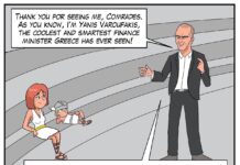 Yanis Varoufakis Comic Political Satire Cartoon