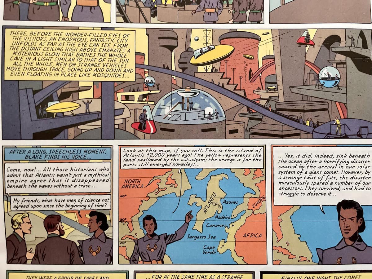 Fantastic City in Atlantis Mystery Comic