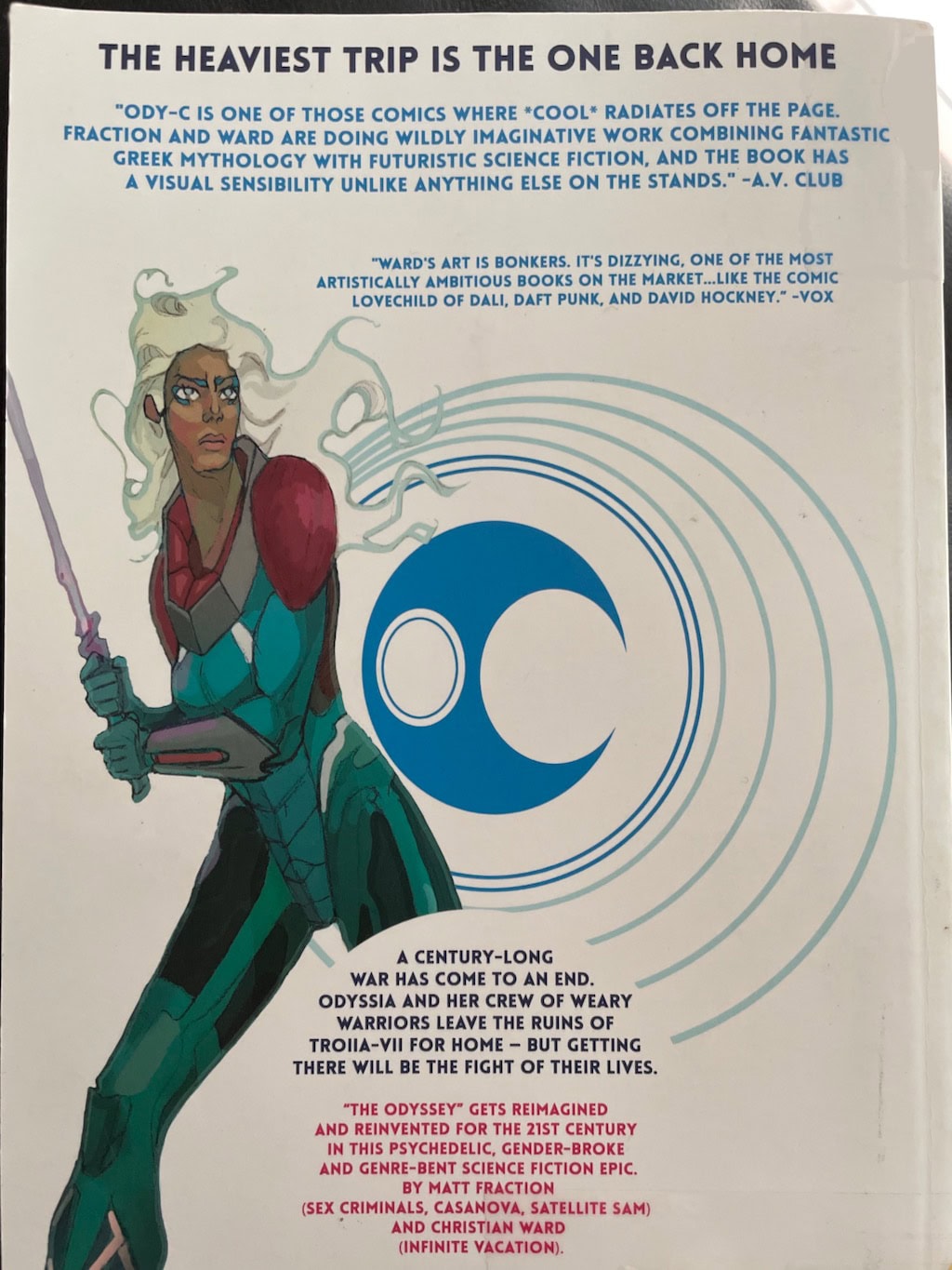 ODY-C Volume 1 Graphic Novel Back Cover