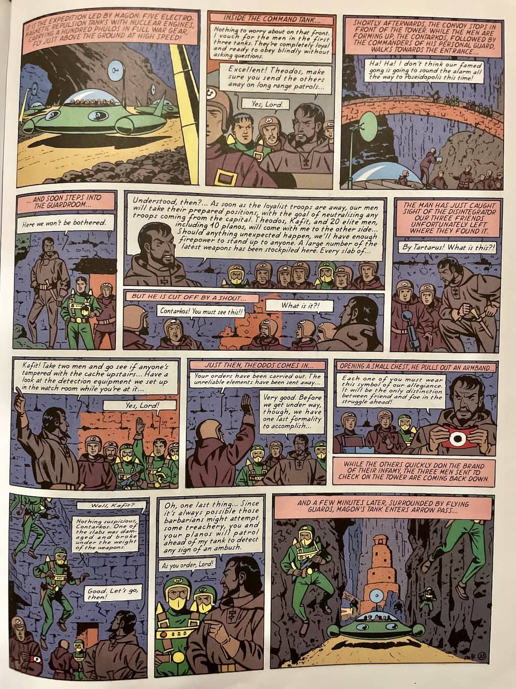 Page in Atlantis Mystery Comic by Edgar P Jacobs