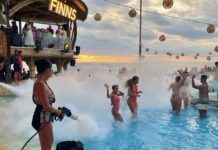 Bali FINNS Beach Club Pool Party Fun