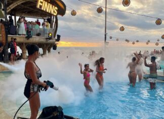 Bali FINNS Beach Club Pool Party Fun