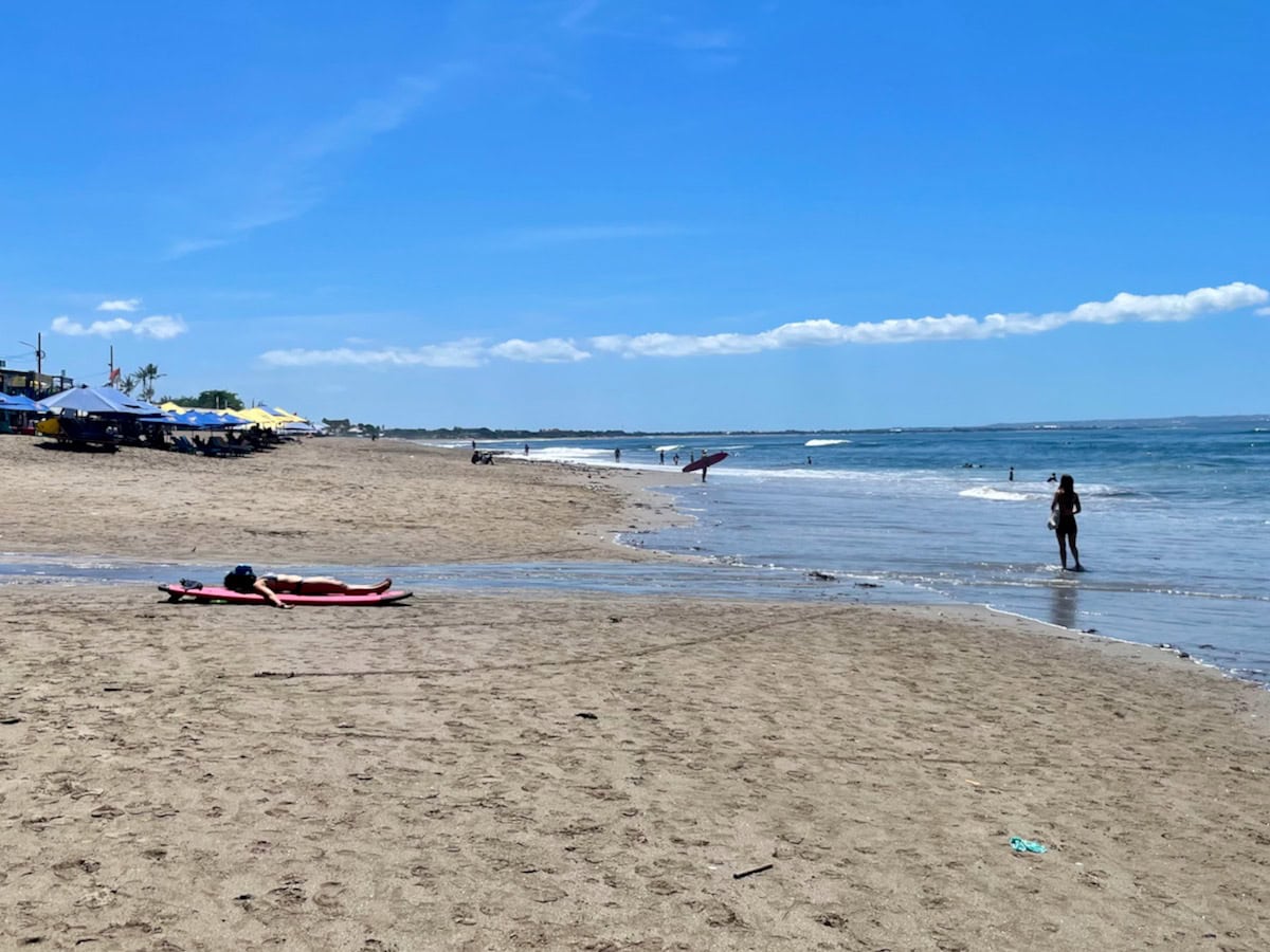 Canggu Beach Goers and Surfers