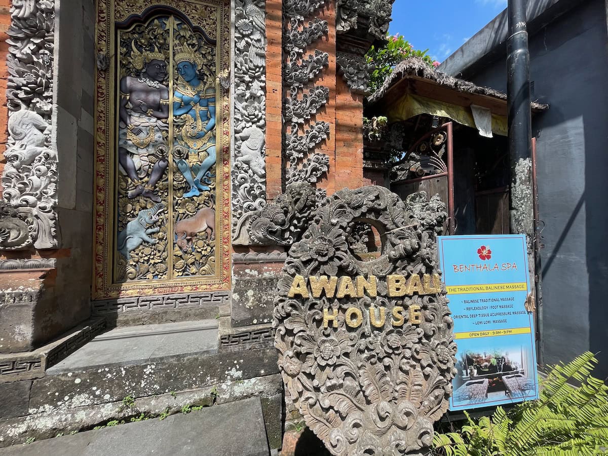 Entrance to Awan Bali House Ubud