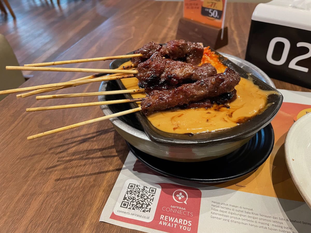 Indonesian Beef Satay with Spicy Peanut Sauce