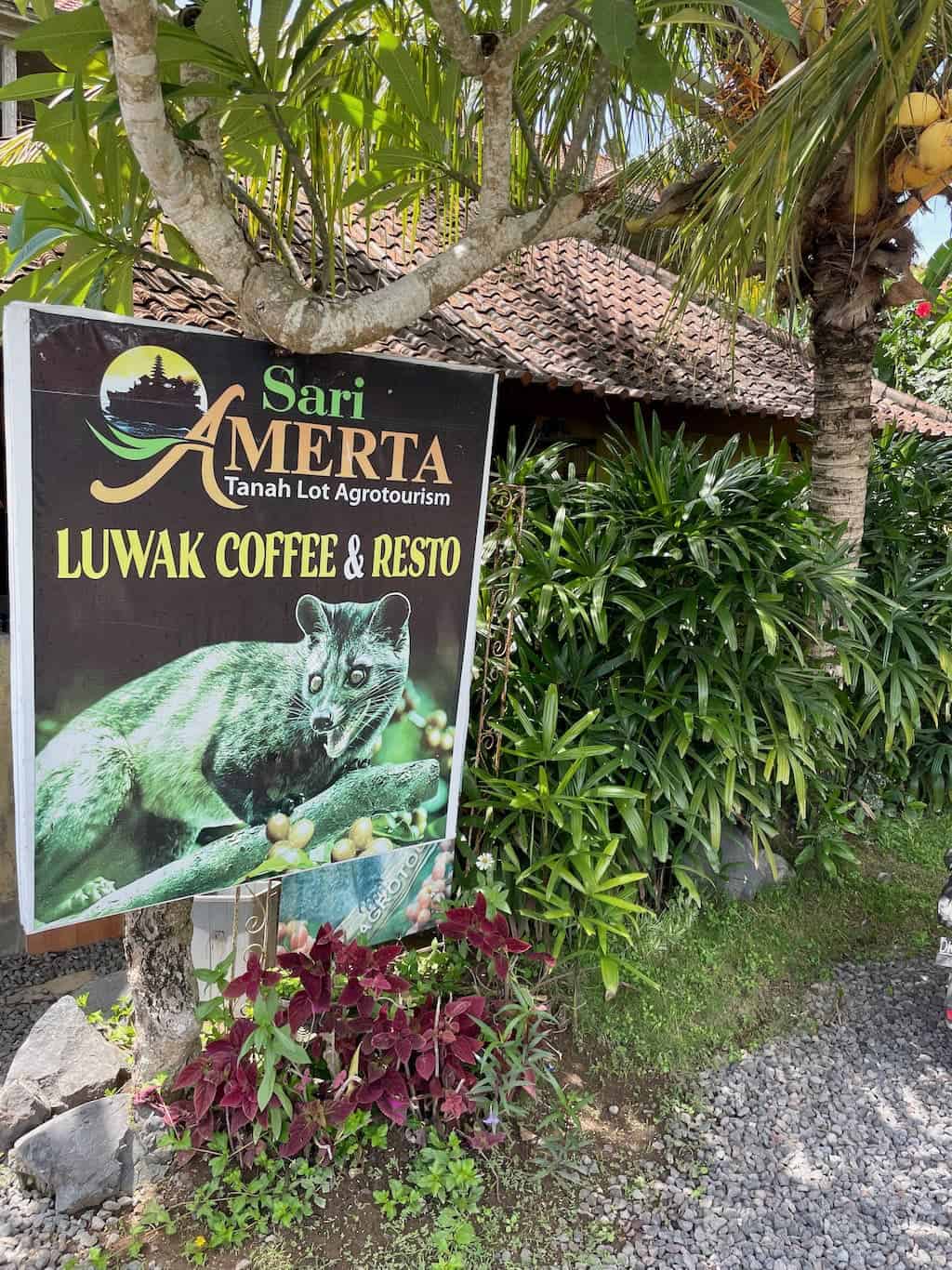 Luwak Coffee and Resto Sari Amerta Tanah Lot Agrotourism