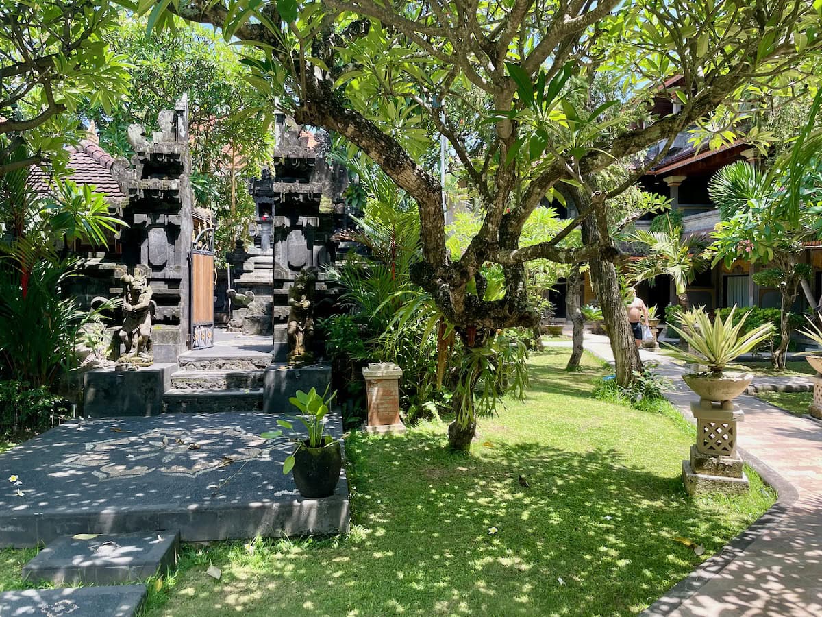 Temple at Satriya Cottages Kuta Bali