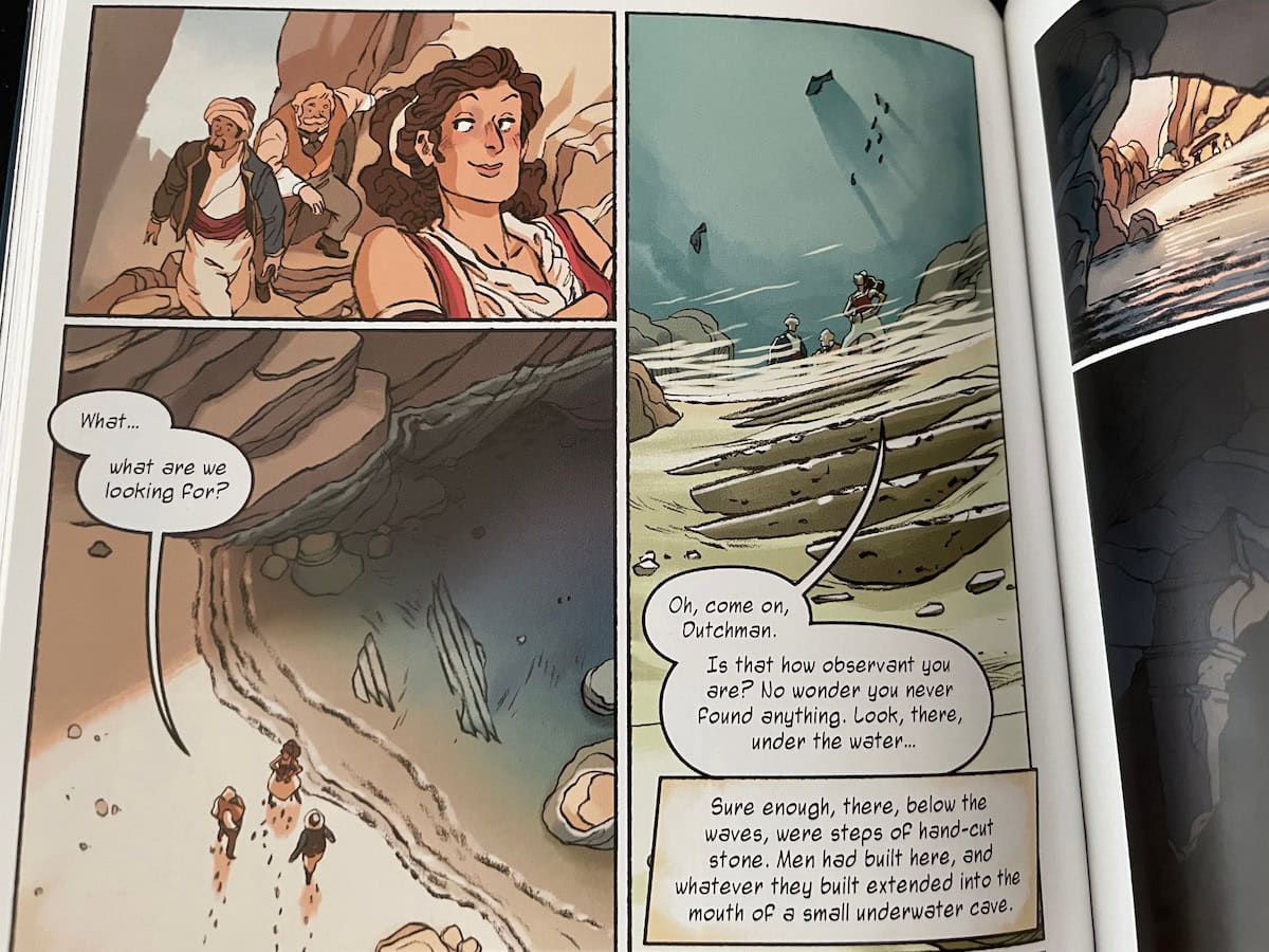 Delilah Dirk discovers a hidden stairway in the sea