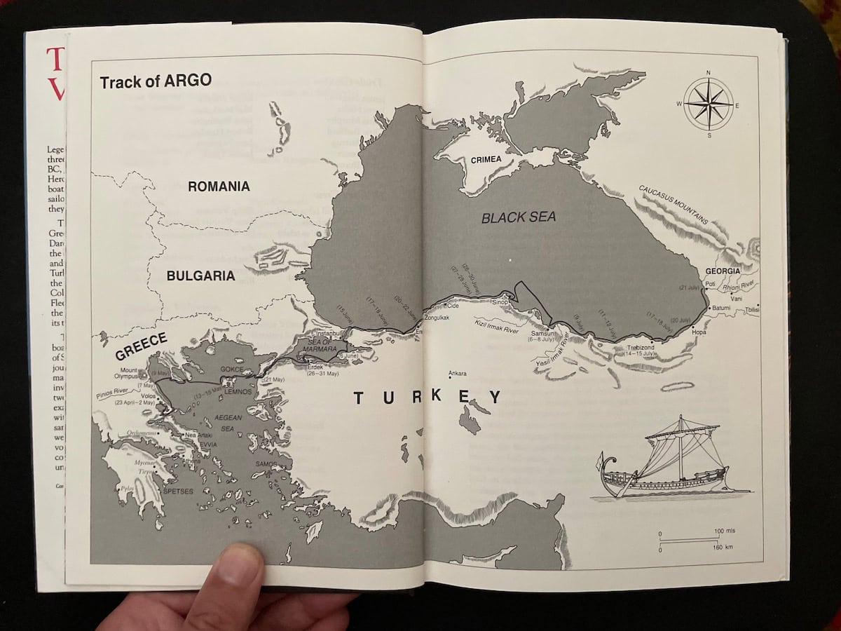 Track of Argo Map in The Jason Voyage