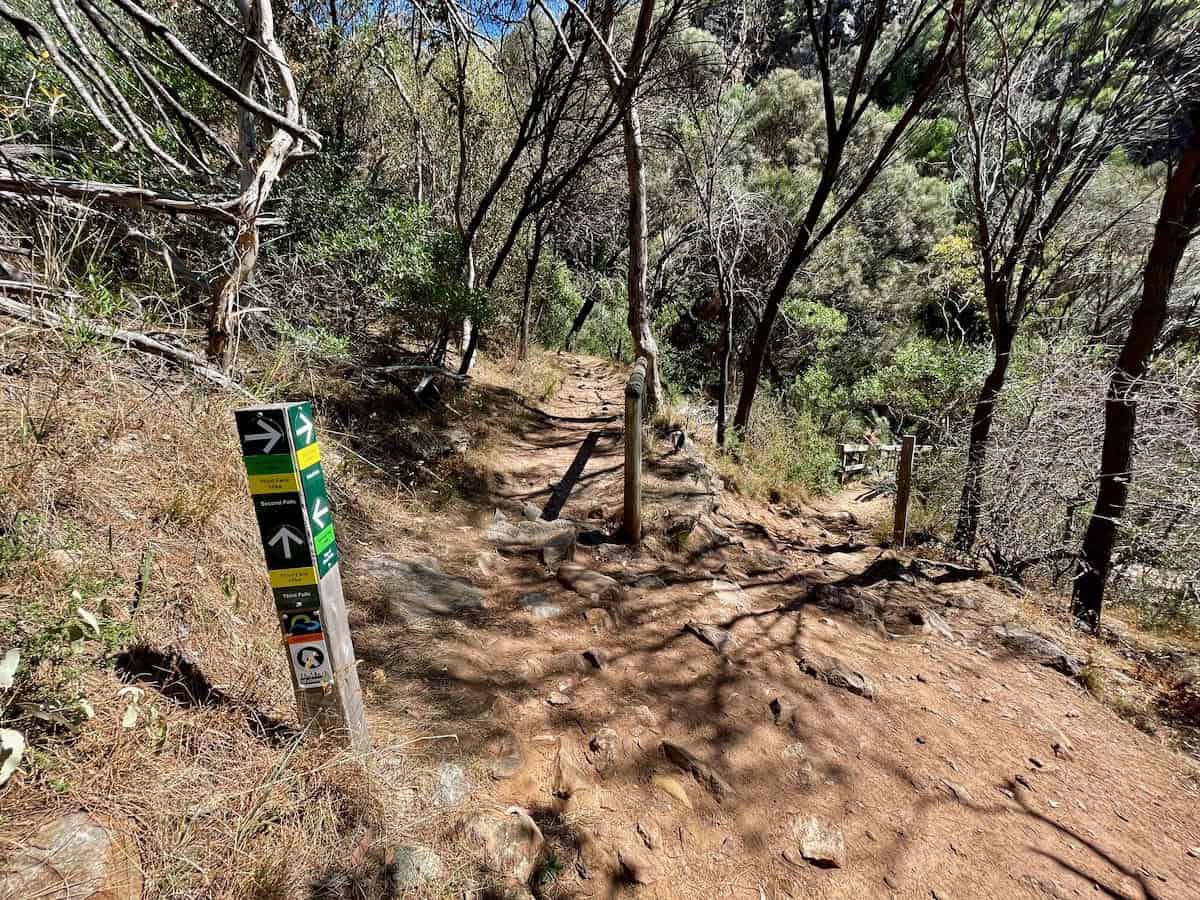 Dirt Hike Trail leading to Second Falls Morialta Conservation Park