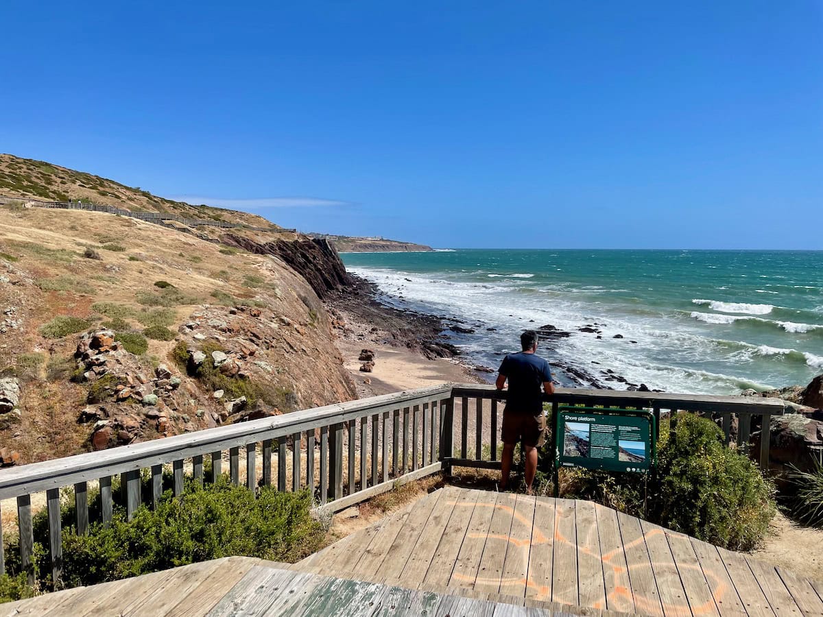 Sea Views from Hallett Cove Boardwalk Lookout