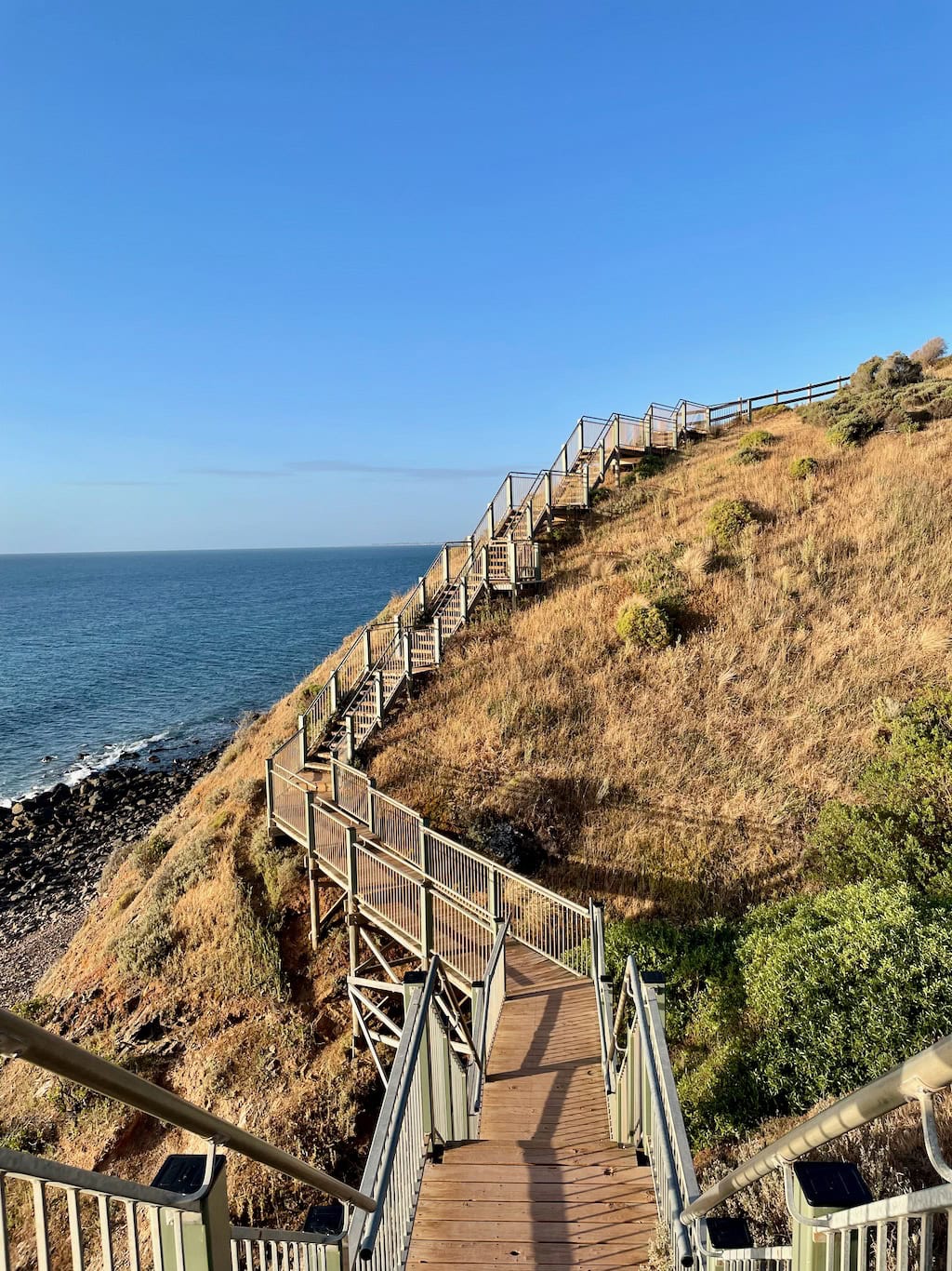 Stairs along Coastline between Hallett Cove and Marino