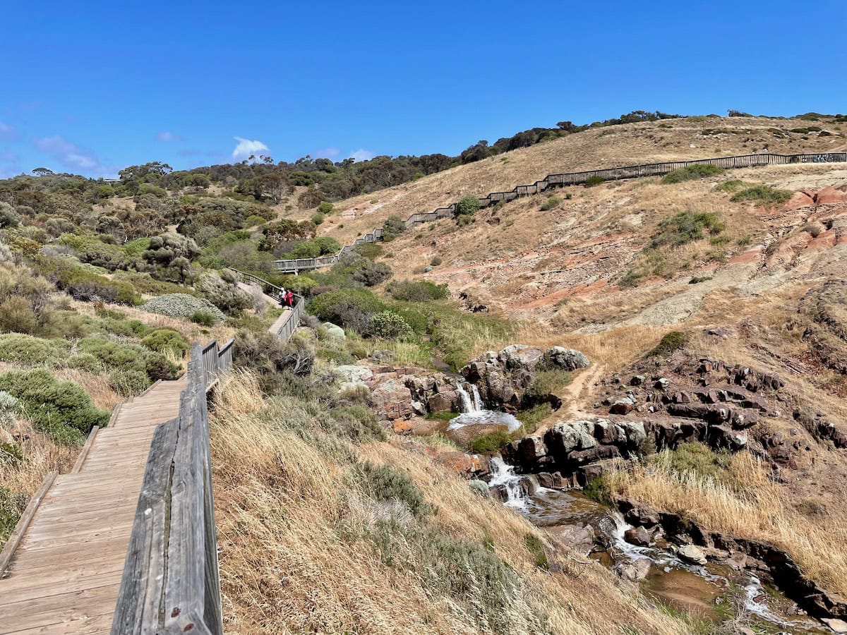 Waterfalls in Hallett Cove Conservation Park