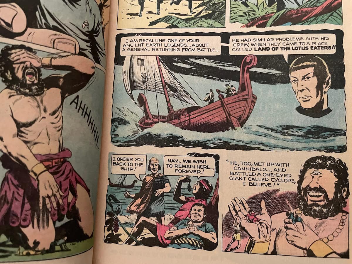 Star Trek Comic Greek Mythology Reminder Scene