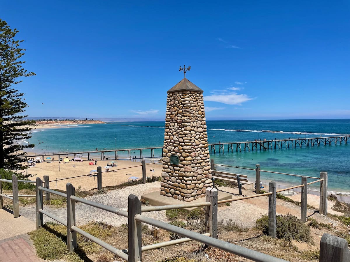 Captain Collet Barker Memorial Cairn Port Noarlunga Esplanade