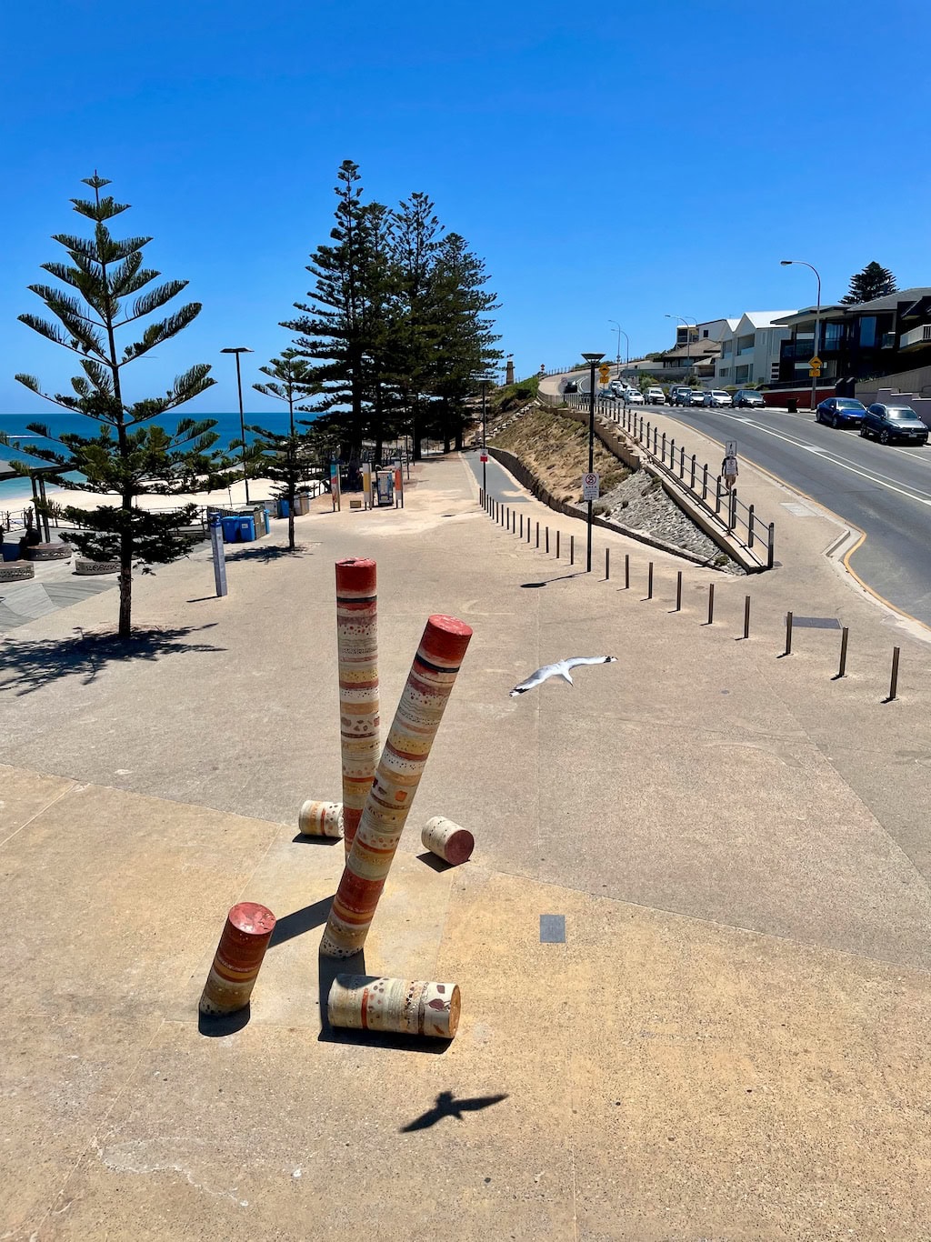 Core Values Totem Poles Port Noarlunga Foreshore