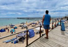 Port Noarlunga Beach View from Surf Life Saving Club