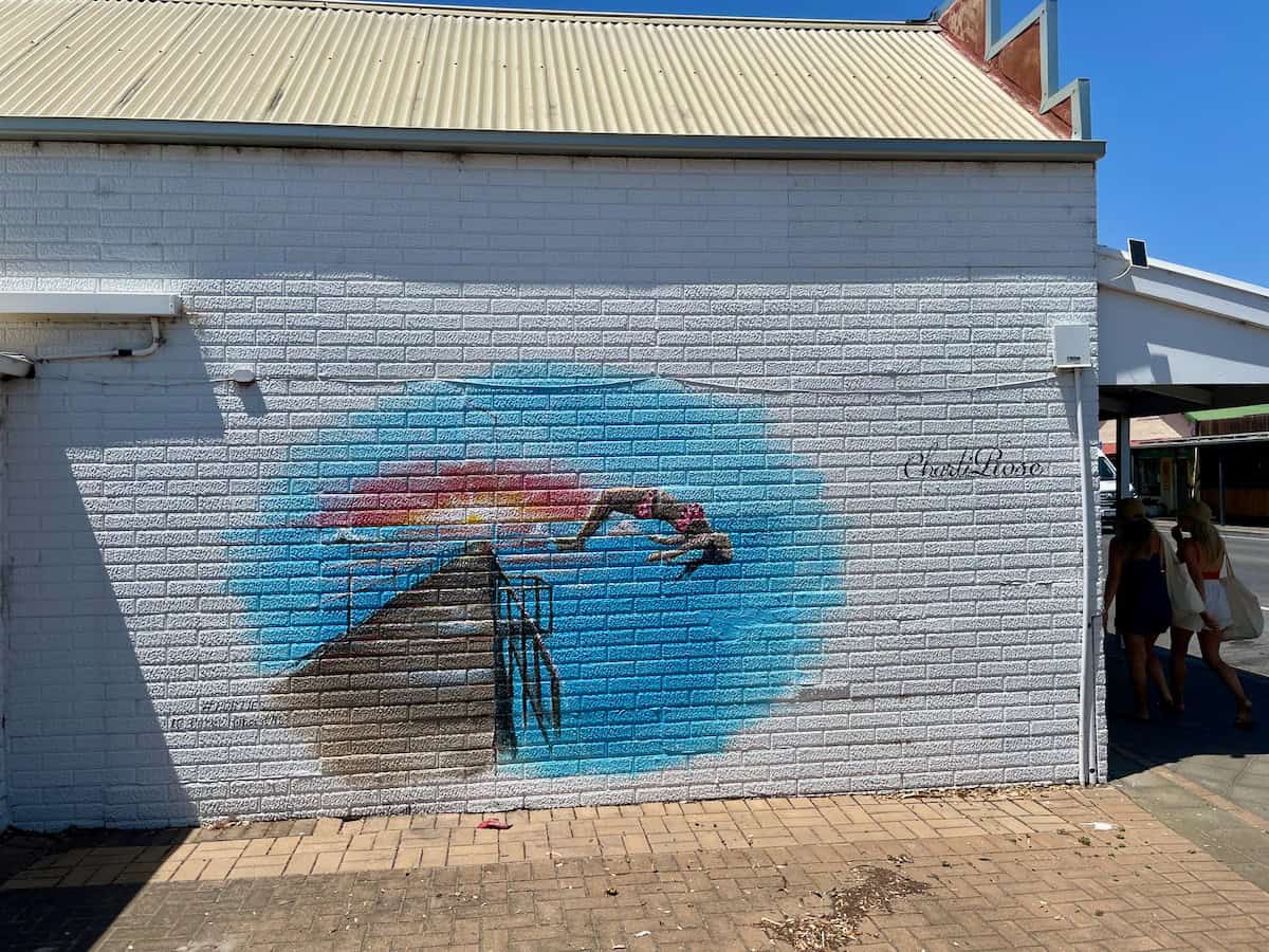 Port Noarlunga Jetty Jumping Street Art