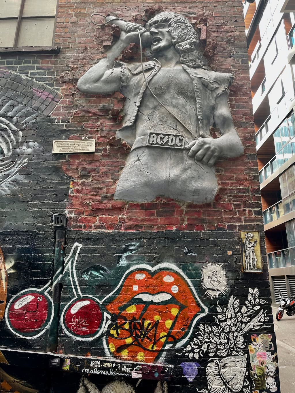 ACDC Lane Rock God Bon Scott Wall Sculpture