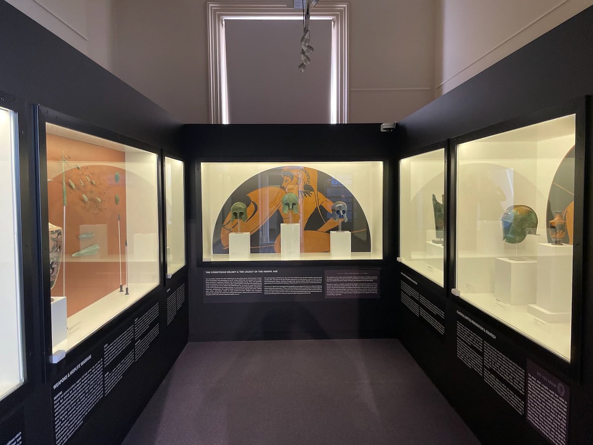 Ancient Greek Helmets Display Hellenic Museum