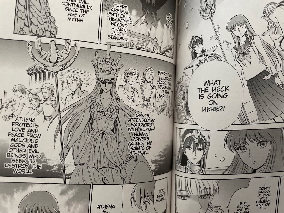 Goddess Athena Scene Saint Seiya Saintia Sho Manga