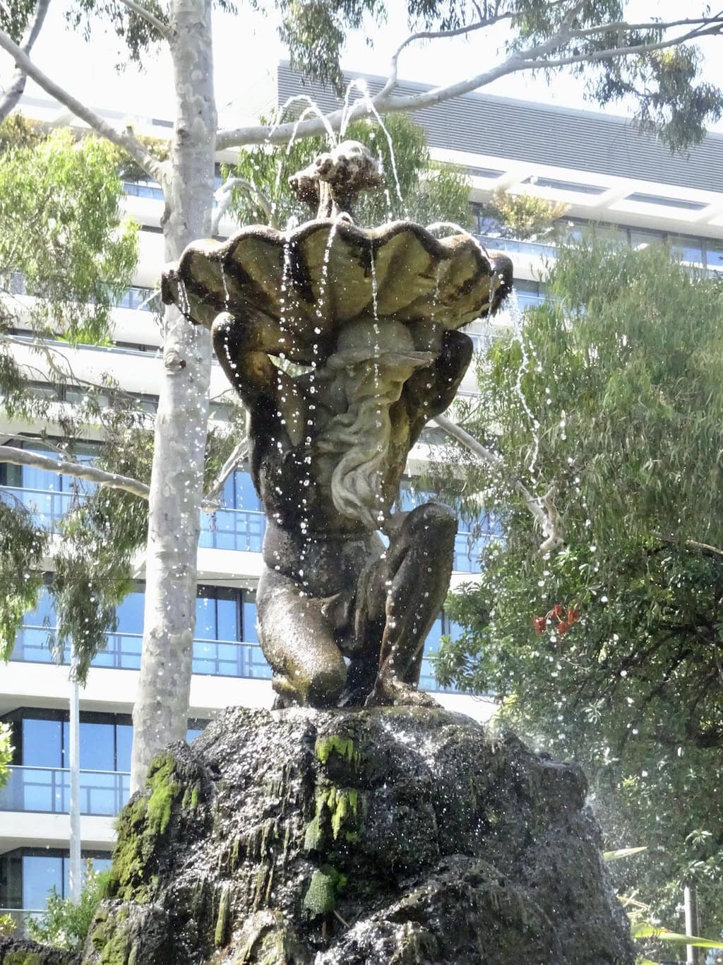River God Fountain Neptune Fitzroy Gardens Melbourne