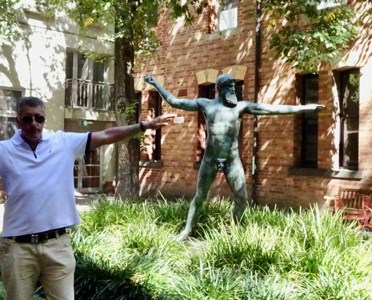 Zeus Poseidon Statue Melbourne University