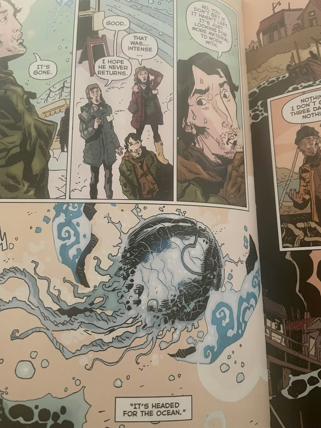 Alien Artist headed for the Ocean