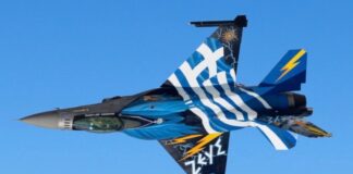 Hellenic Air Force Greek God Team Zeus Plane
