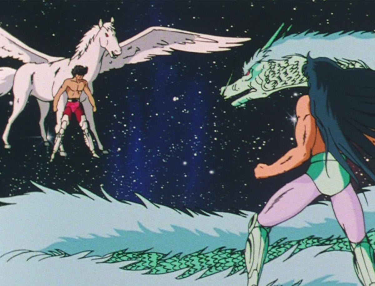 Pegasus Seiya verus Dragon Shiryu Cosmic Battle