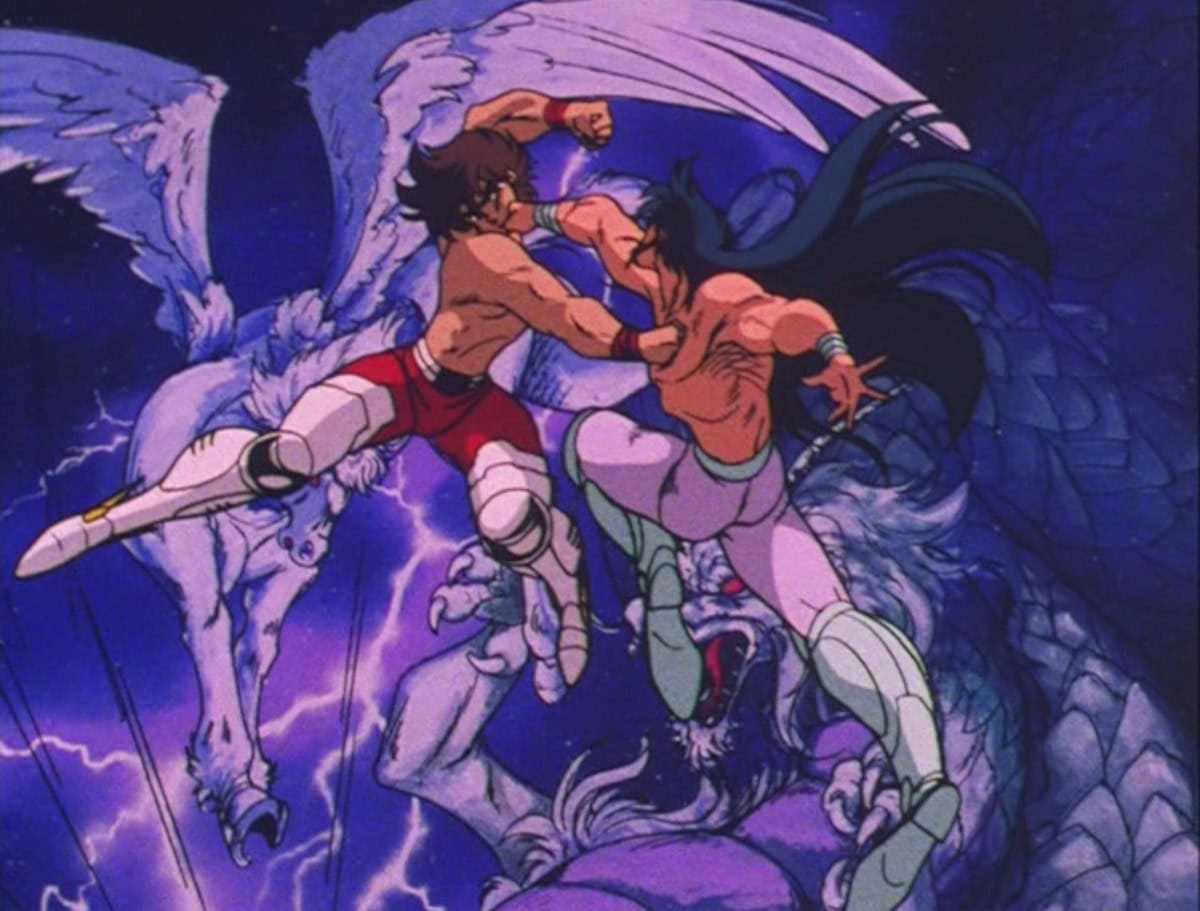 Saint Seiya Anime Epic Battle Scene