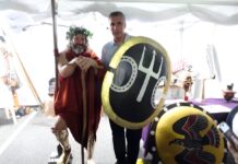 Antipodes Festival Melbourne Greek God Poseidon Trident Shield Costume