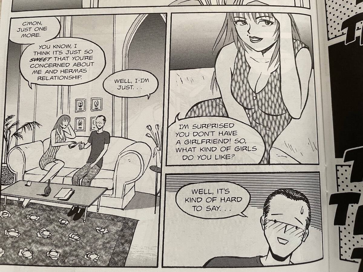 Athena 10 Dean Hsieh Comic Scene Goddess Aphrodite seducing Jay