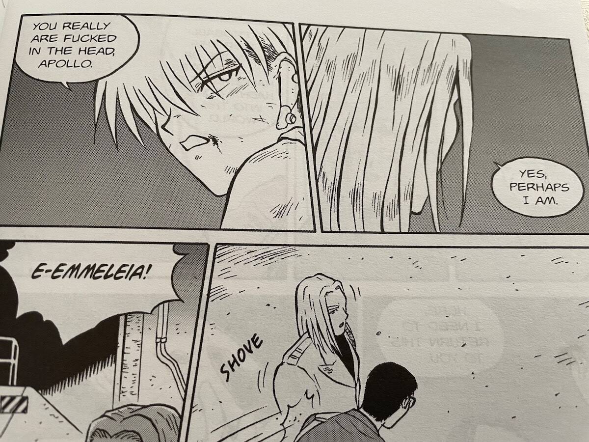 Athena 14 Dean Hsieh Comic Scene Athena insulting Apollo