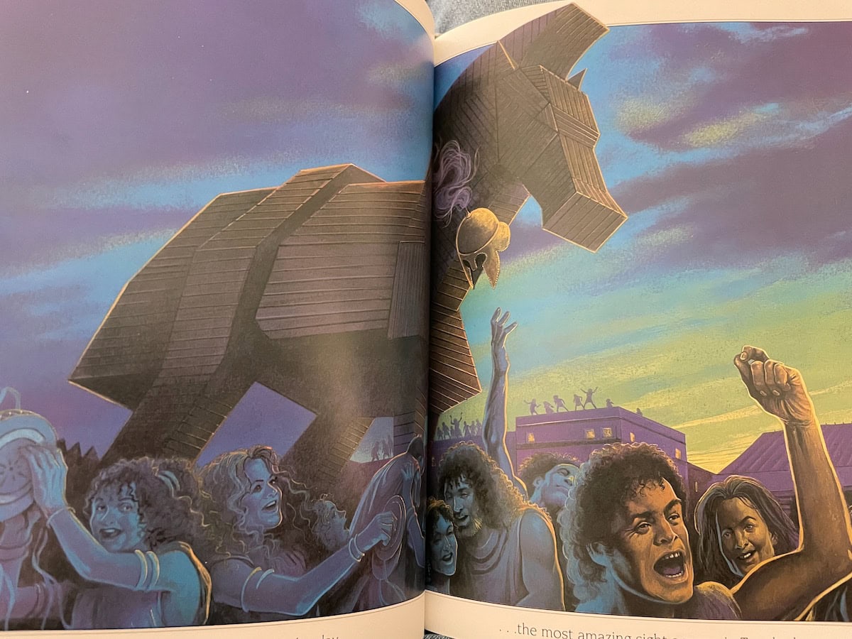 Greek Myths Ulysses and the Trojan War Trojan Horse Illustration