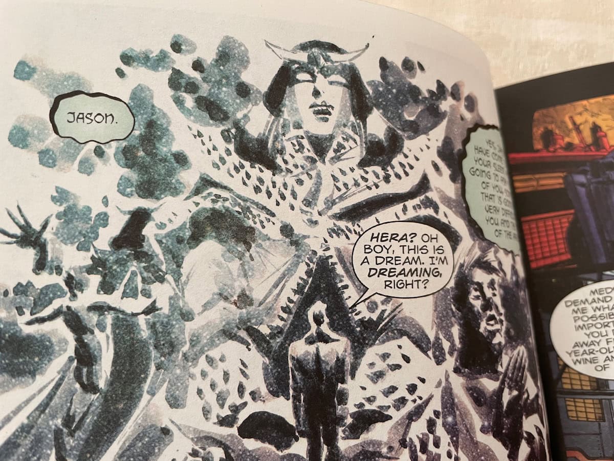 Jason talking to Goddess Hera