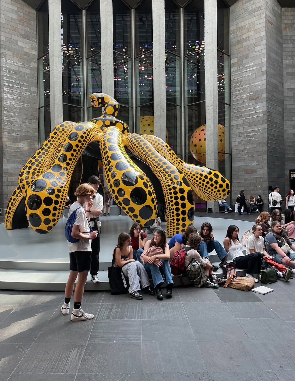 Dancing Pumpkin Sculpture Melbourne NGV International