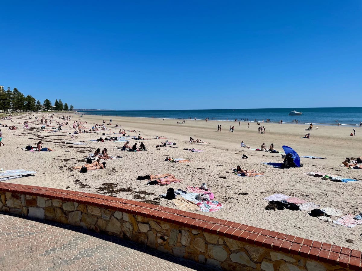 Glenelg Beach Sunbathers