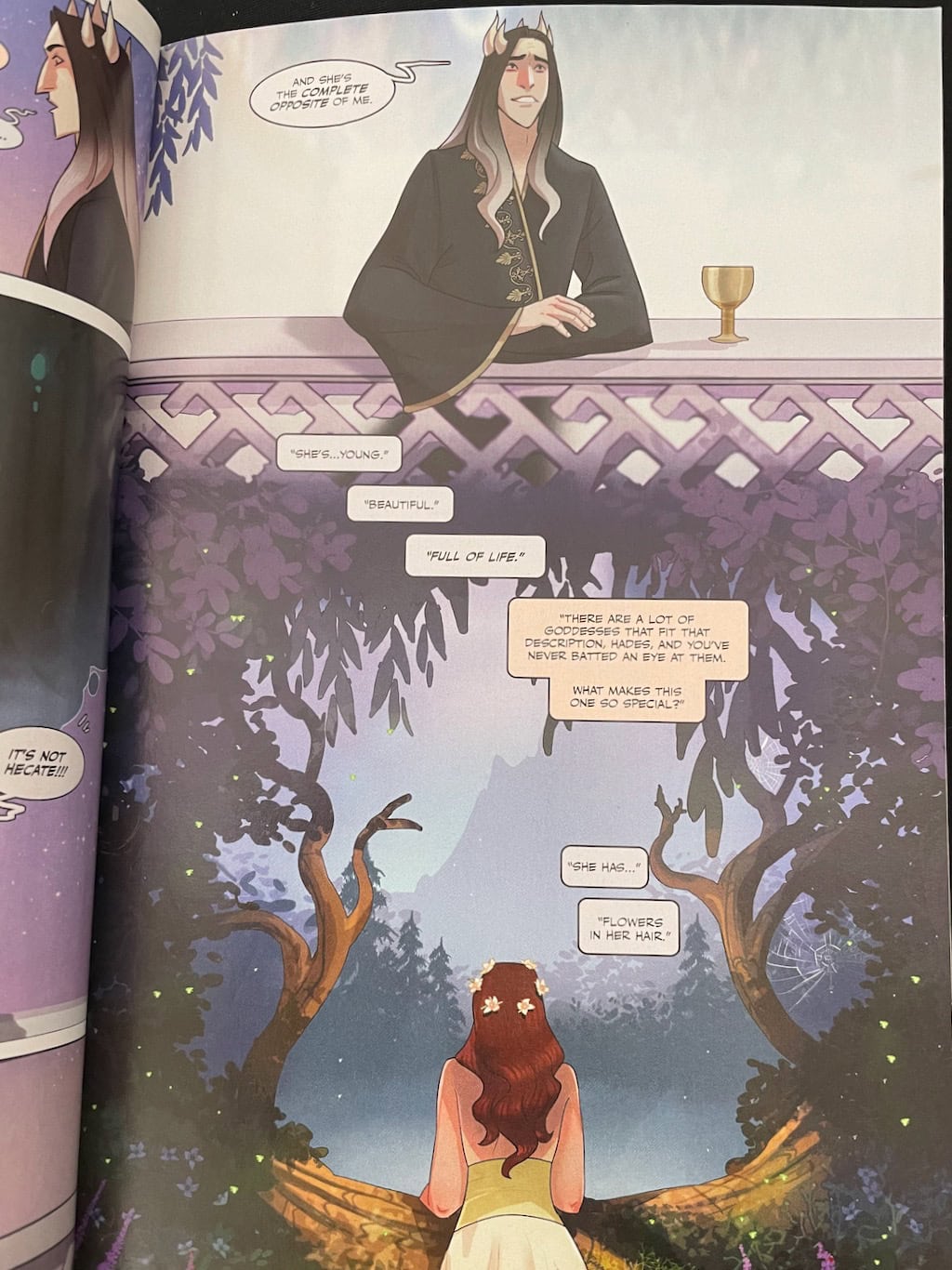 Hades thinking about Persephone