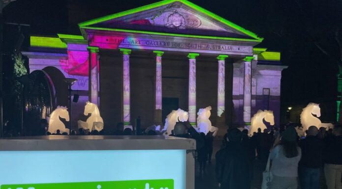 Illuminate Adelaide City Lights Art Gallery of South Australia