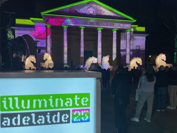 Illuminate Adelaide City Lights Art Gallery of South Australia
