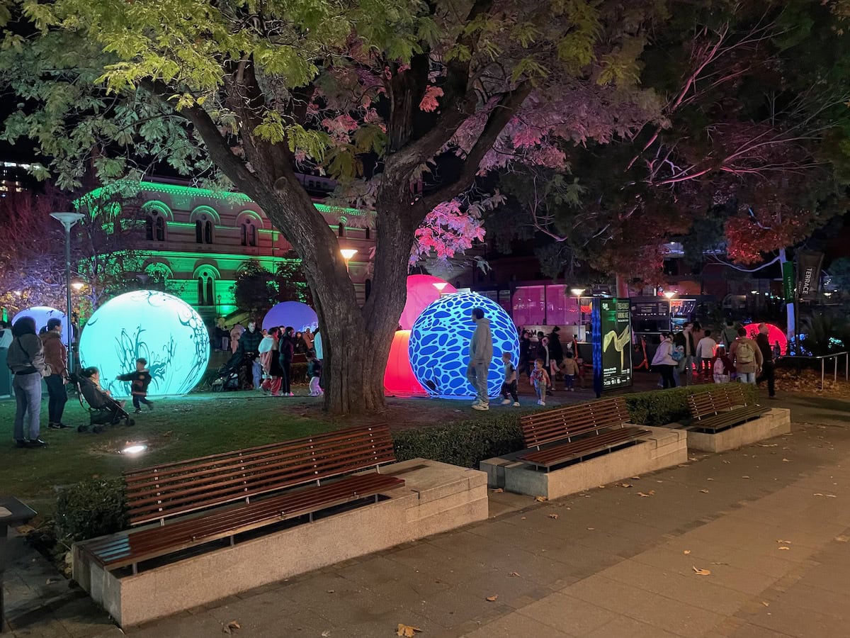 Illuminate Adelaide City Lights North Terrace