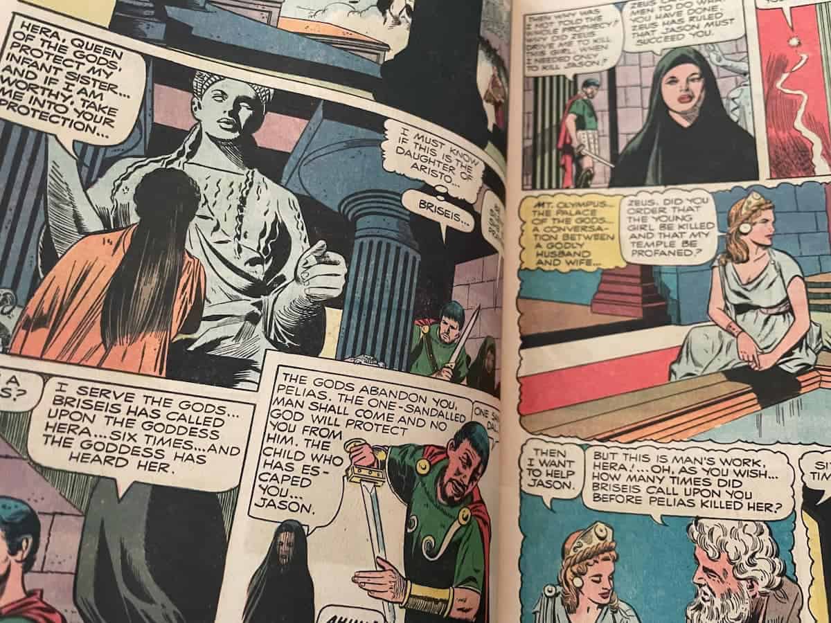 Jason and the Argonauts Dell Comic Goddess Hera prayer