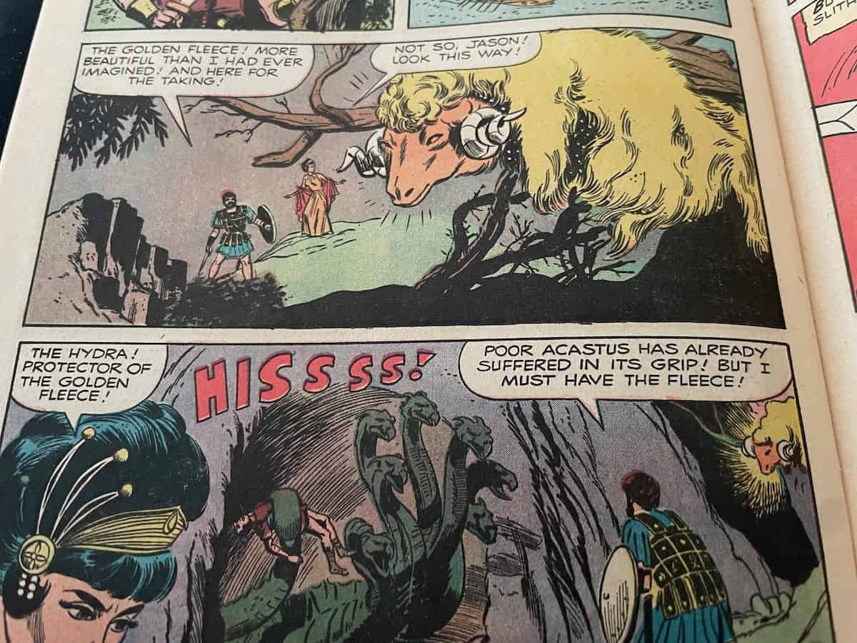 Jason and the Argonauts Dell Comic Golden Fleece Hydra Scene