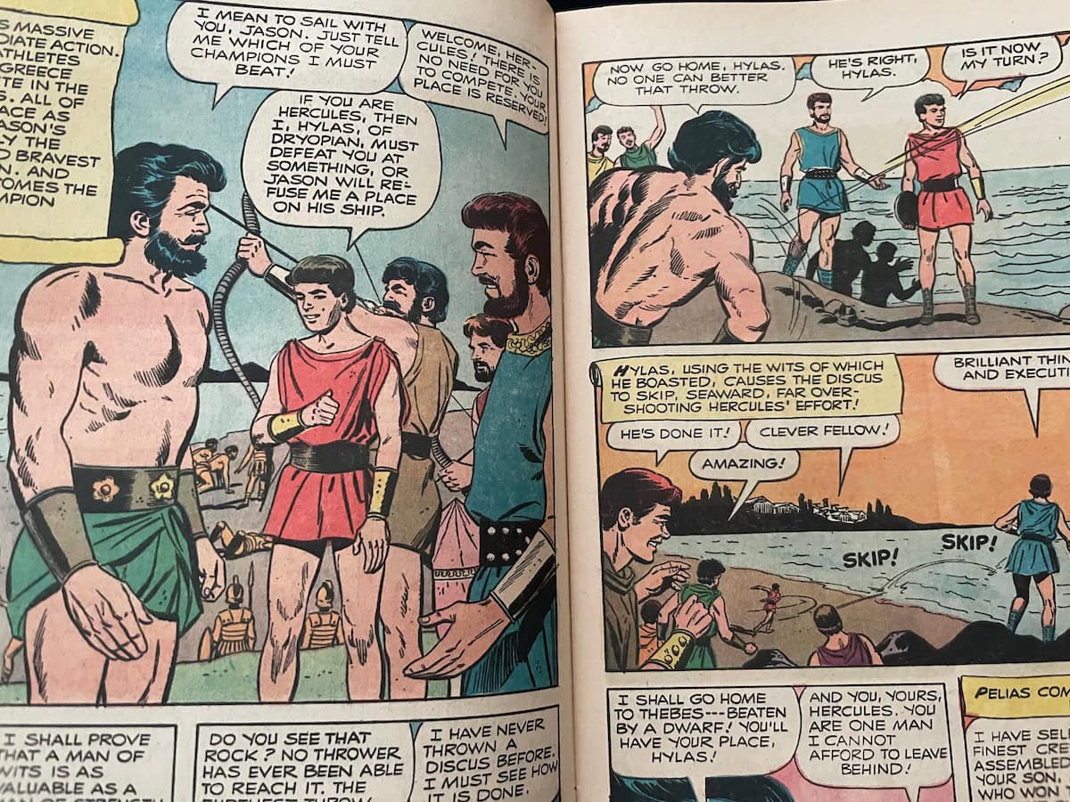 Jason and the Argonauts Dell Comic Greek Champions compete