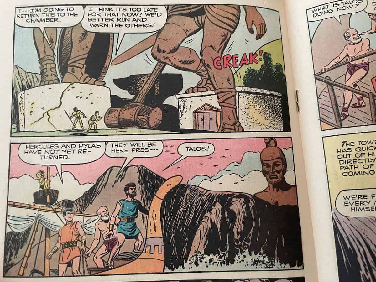 Jason and the Argonauts Dell Comic Talos Awakens