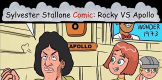 Sylvester Stallone Rocky Balboa VS Apollo Comic