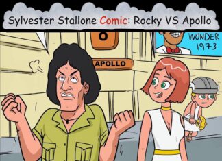 Sylvester Stallone Rocky Balboa VS Apollo Comic